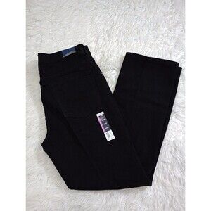 George Big Mens  Regular Jeans Black Straight Leg Size 33x30